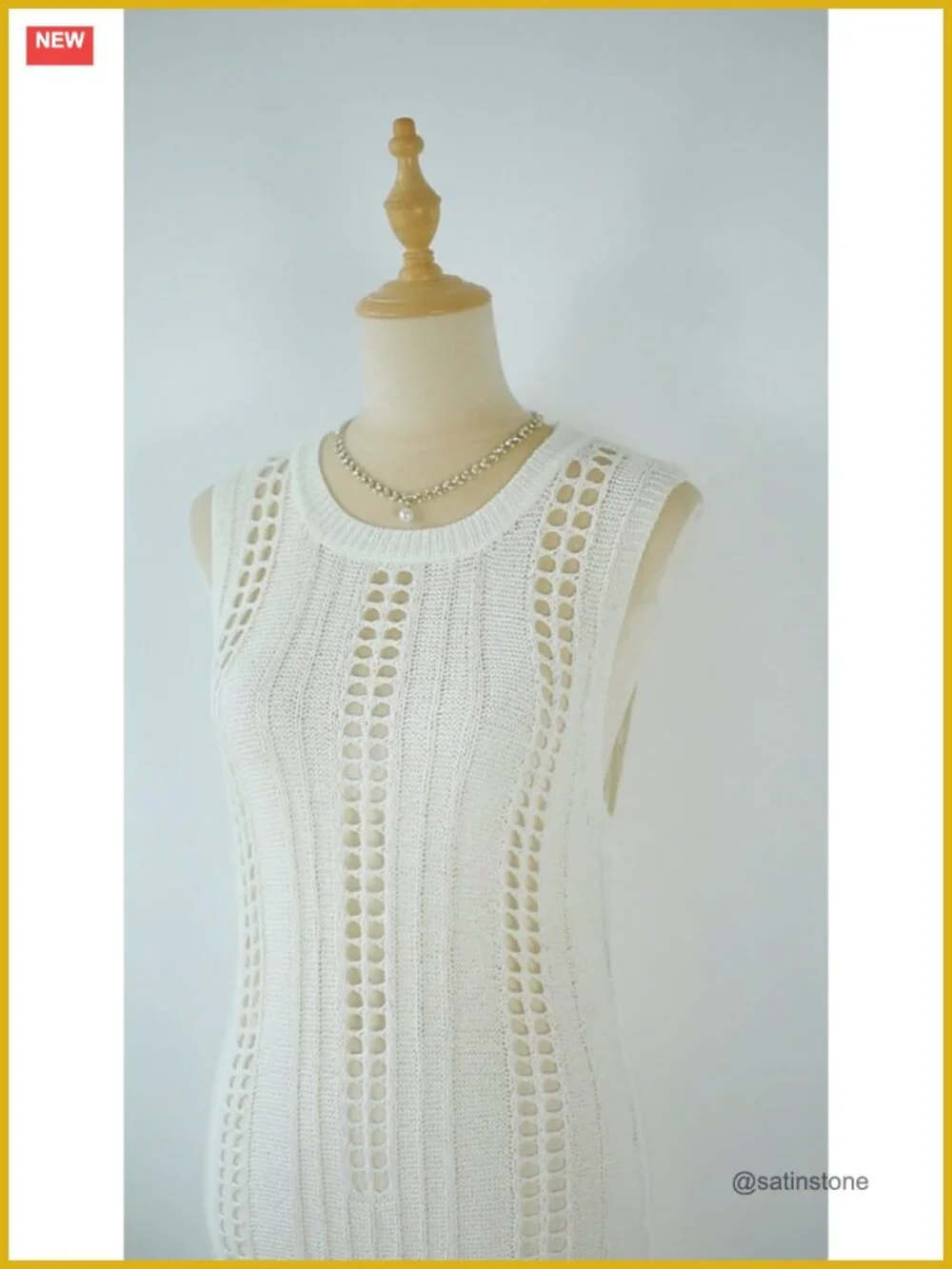 Crochet Sleeveless Beach Cover Up Swimsuit Dress